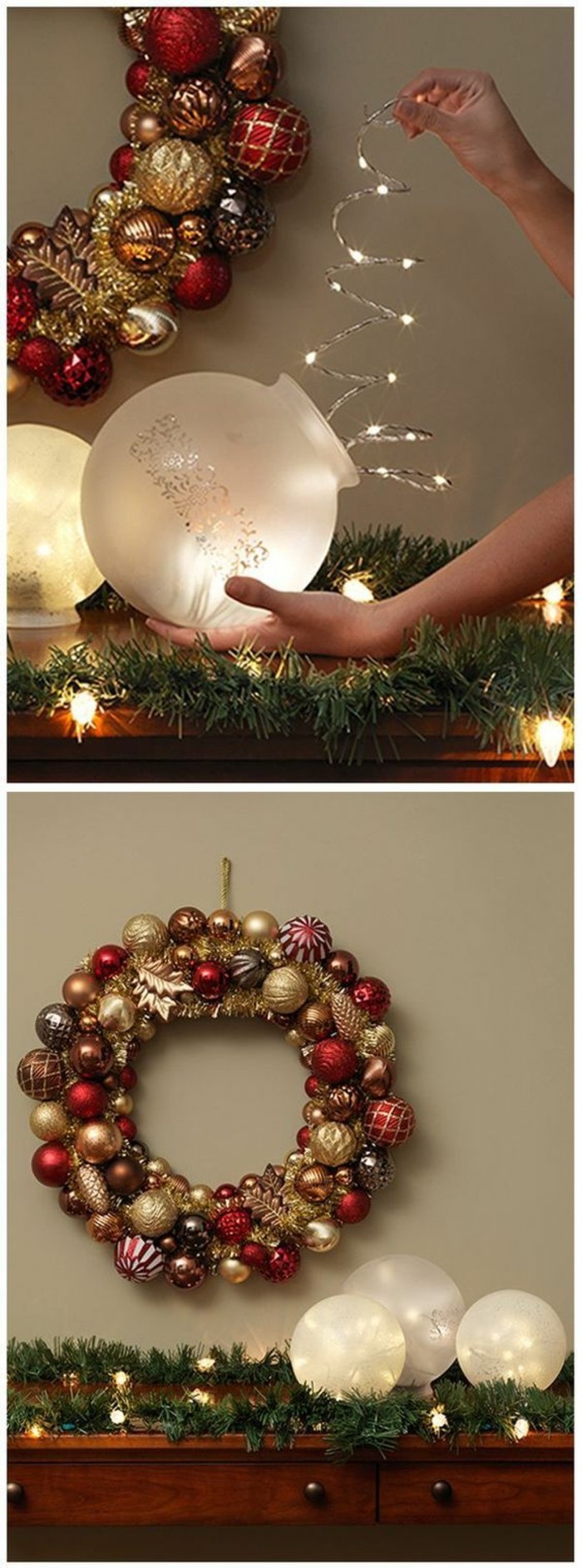 5-weihnachtendekoration-selber-machen-adventskranz-ideen-adventskranz-aus-weihnachtskugeln