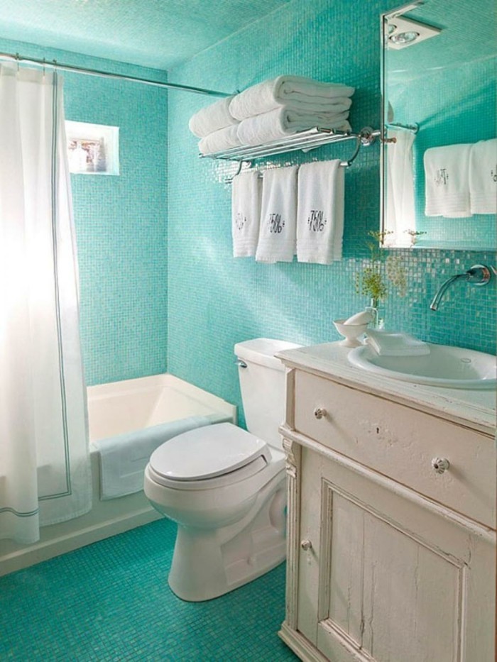 badezimmer-ideen-fur-kleine-bader-grune-mosaik