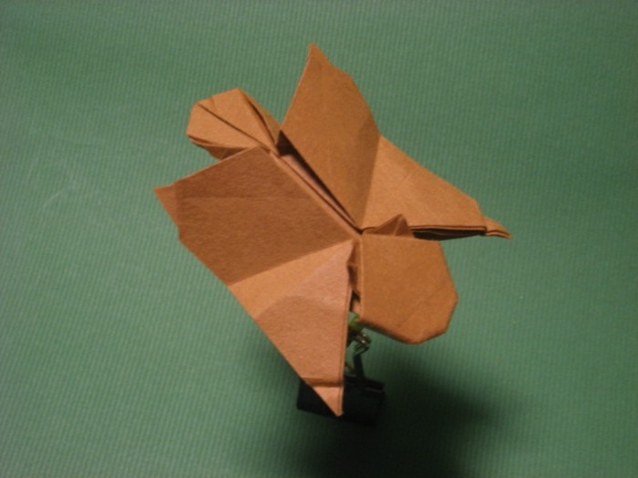 bastelideen-fur-kinder-origami-eichhornchen-basteln