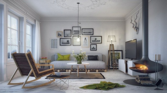 skandinavischer-lebensstil-deko-bilder-kamin-schönes-wohnzimmer