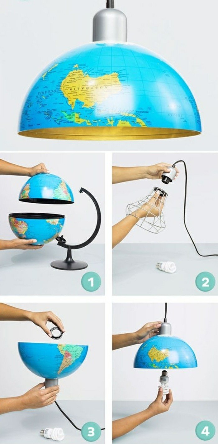 2-lampenschirm-basteln-aus-globus-beleuchtung-gluhbirne