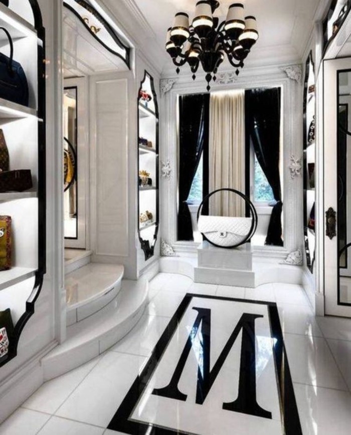 beste-ankleidezimmer-idee-schwarz-und-weiss-luxus