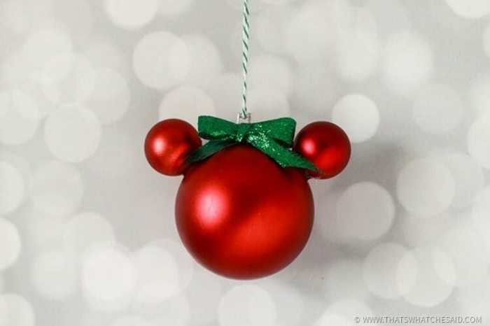 mickey mouse minnie mouse weihnachtsornamente selber machen basteln mit kindern weihnachten und winter diy anleitung schritt für schritt