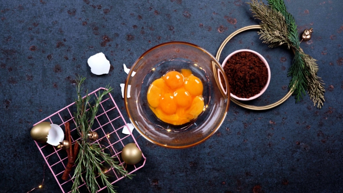 weihnachtliche rezepte nötige zutaten eiergelbe muscovado zucker rosmarin