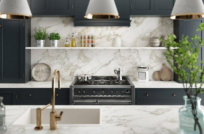 0 küchenrückwand ideen rückwand in marmor optik küche einrichten und dekorieren küchendeko moderne einrichtung