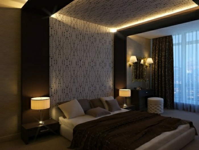 richtige Beleuchtung im Schlafzimmer modernes Design