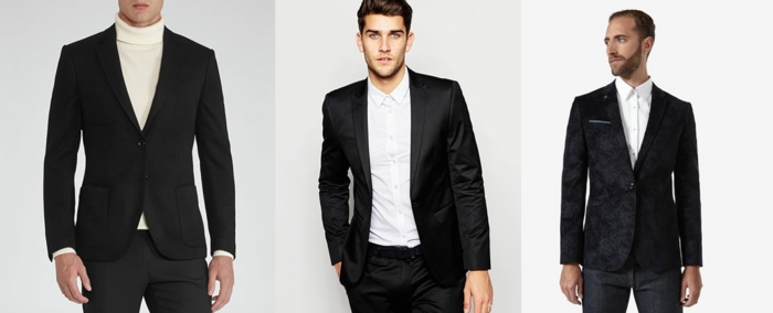 dresscode festlich der blazer macht männer sehen noch eleganter und toller aus schwarz-weiß 