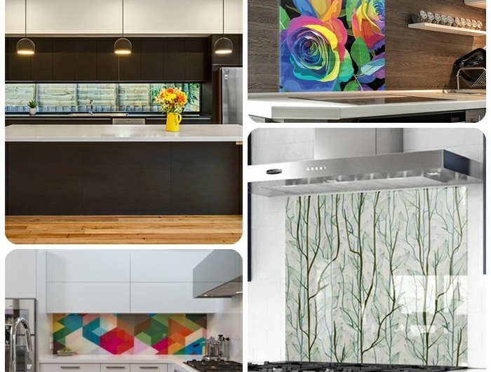 küche spitzschutz wand abstrakte rückwand küchenrückwand tipps zur auswahl küchendeko ideen