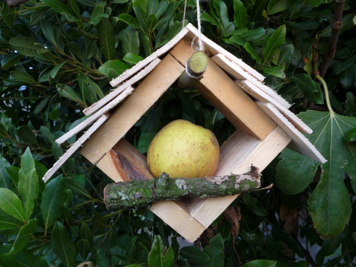Holzhaus für Vögel mit einfachem Design