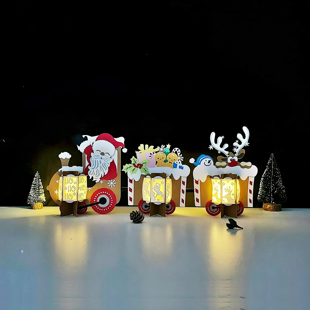 kinder laternen basteln weihnachtliche papierlaternen weihnachtsman hirsche diy ideen zu weihanchten lightboxgoodman