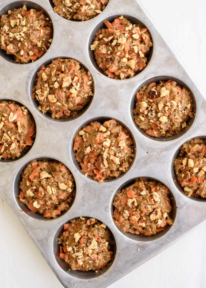 vegetarische gerichte die spaß machen frühstück oder gesunder nachtisch muffins mit quinoa und nüsse