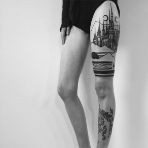 66 Bein Tattoo Ideen