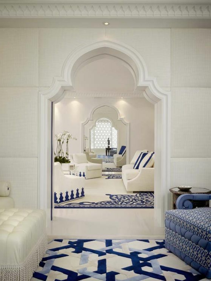 lampe orientalisch tolle design ideen zum entlehnen inspiration vom orient weiß und blau kombinieren 