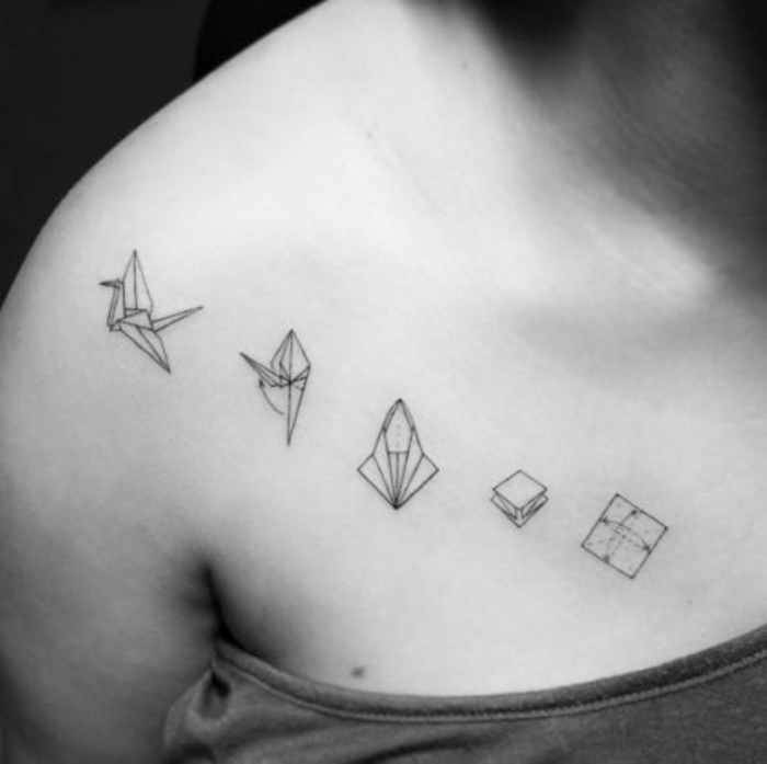 1001 Ideen Zum Thema Origami Tattoo Aus Denen Sie Ein