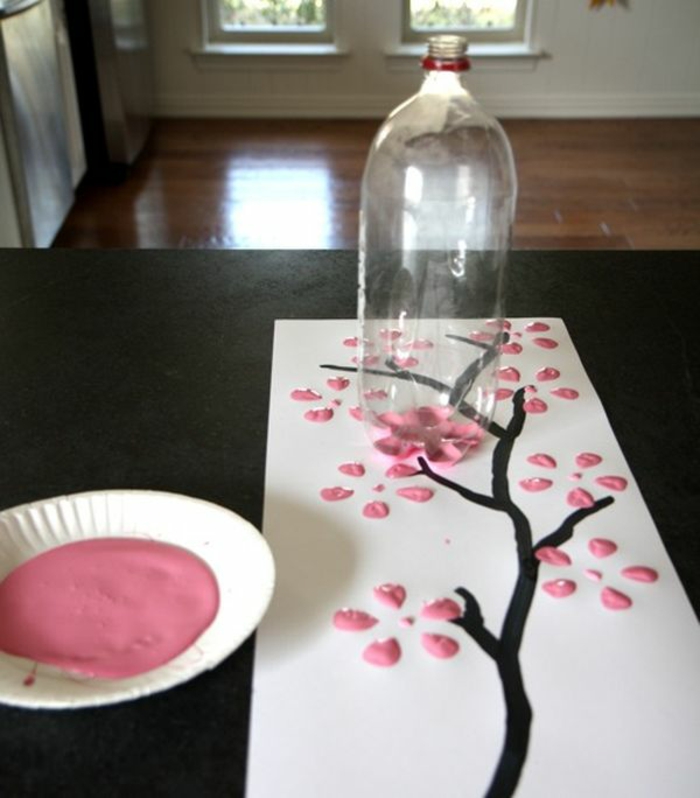 schaue Weise Japanischer Kirschblüte selber zum Muttertag zu malen