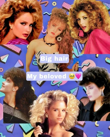 mode der 80er jahre frisuren fuer frauen grosse haare lockige volumen boostig schnitte retro.shauny