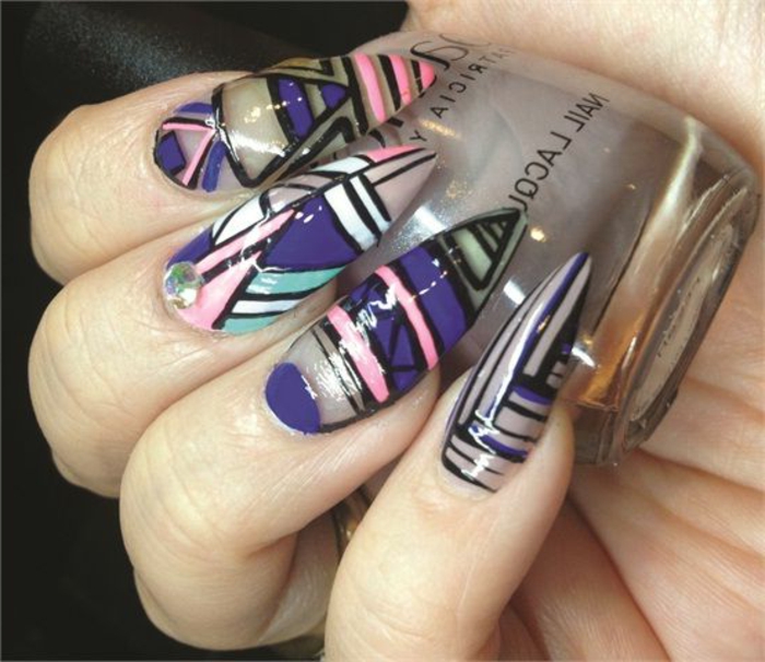 nagel design ideen zum gestalten schöne bunte fingernägel selber formen und lackieren mit nagellack