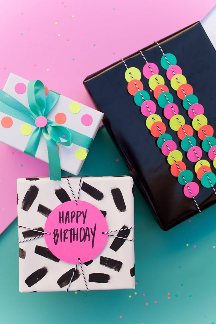 drei Geburtstagsgeschenke die inspirieren mit ihren originellen Designs - Geschenke verzieren
