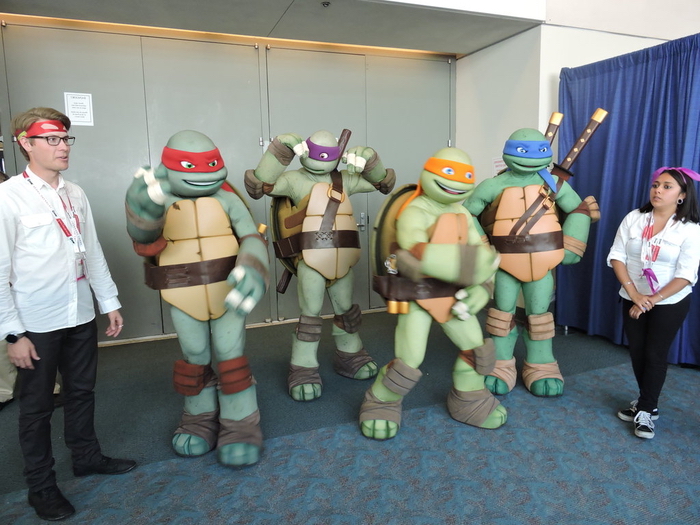 Die Ninja Schildkröte mit Ihrer Freunde Mottoparty Kindheitshelden Ideen zur Verkleidung