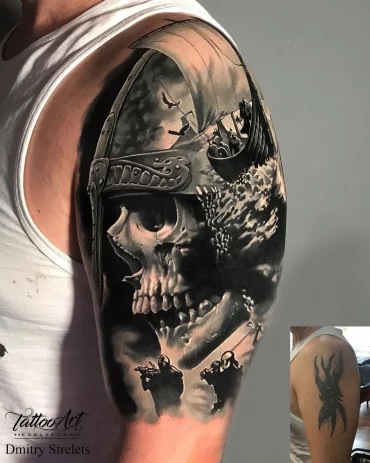 schlacht am meer vikings tattooartkarlsruhe