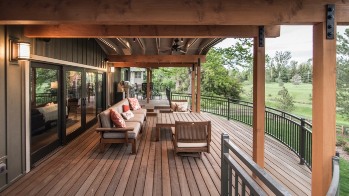 robustes Holz für Balkon oder Terrasse Lounge Garnitur Balkon gestalten