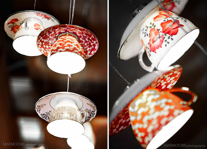 kreative Lampen aus Tassen selber machen, inspirierende DIY Projekte, einfach und originell