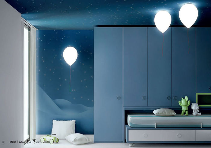 Lampen als Luftballons, fantastische Ideen fürs Kinderzimmer, attraktiv und leicht gemacht