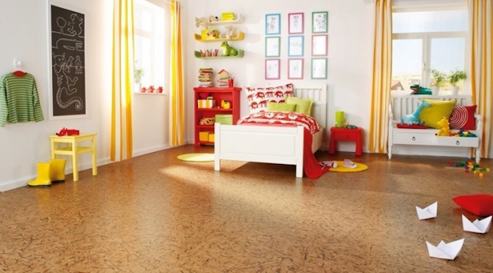weicher Boden für das Kinderzimmer, hell und groß, Naturfarben