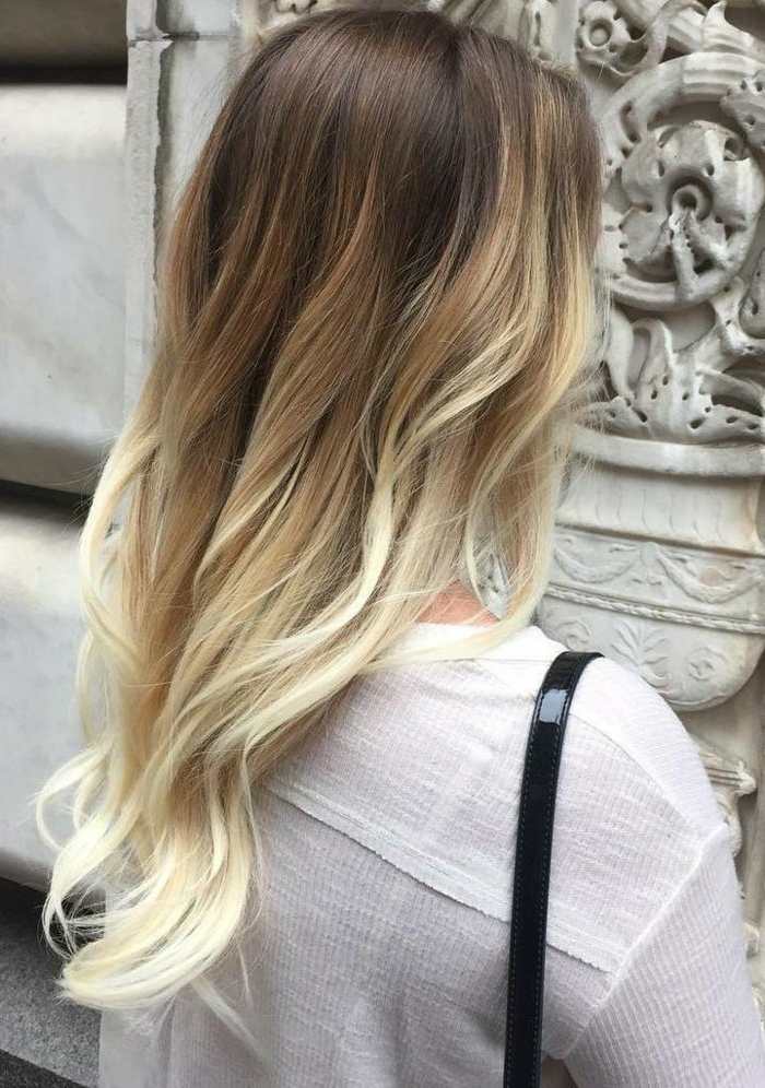 Loreal ombre hair blond für lange lockige haare mit dunklem ansatz
