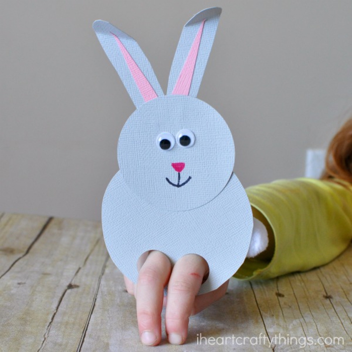 Osterhase aus Papier basteln, tolle Ideen für Kinder zum Nachmachen, einfach und lustig