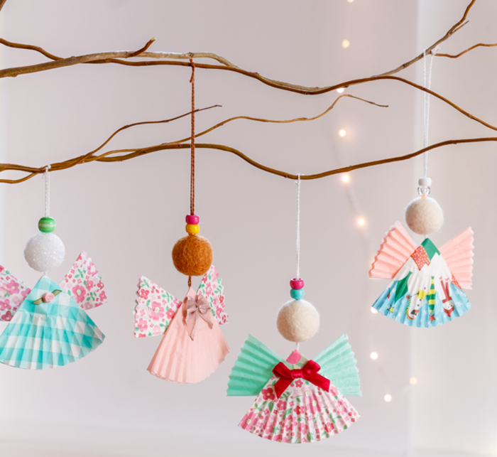 DIY Ideen für Weihnachtsschmuck, mit Kindern basteln und Spaß haben, einfach und toll