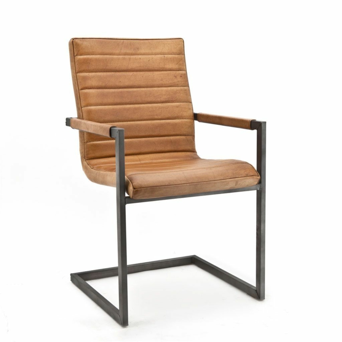 Lederstuhl- die perfekte Ergänzung zu einem Tisch aus Massivholz, Massivholzmöbel sorgen für höchsten Komfort