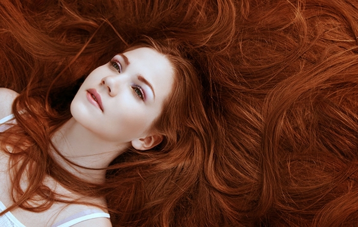 Braunen rote haare strähnen mit Dunkelbraune Haare