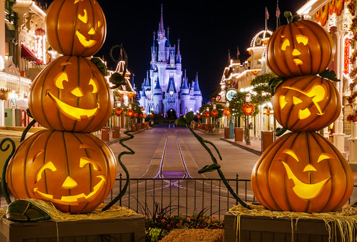 Halloween in Disneyland ist der Traum von vielen - sechs Kürbisse Halloween lustige Bilder