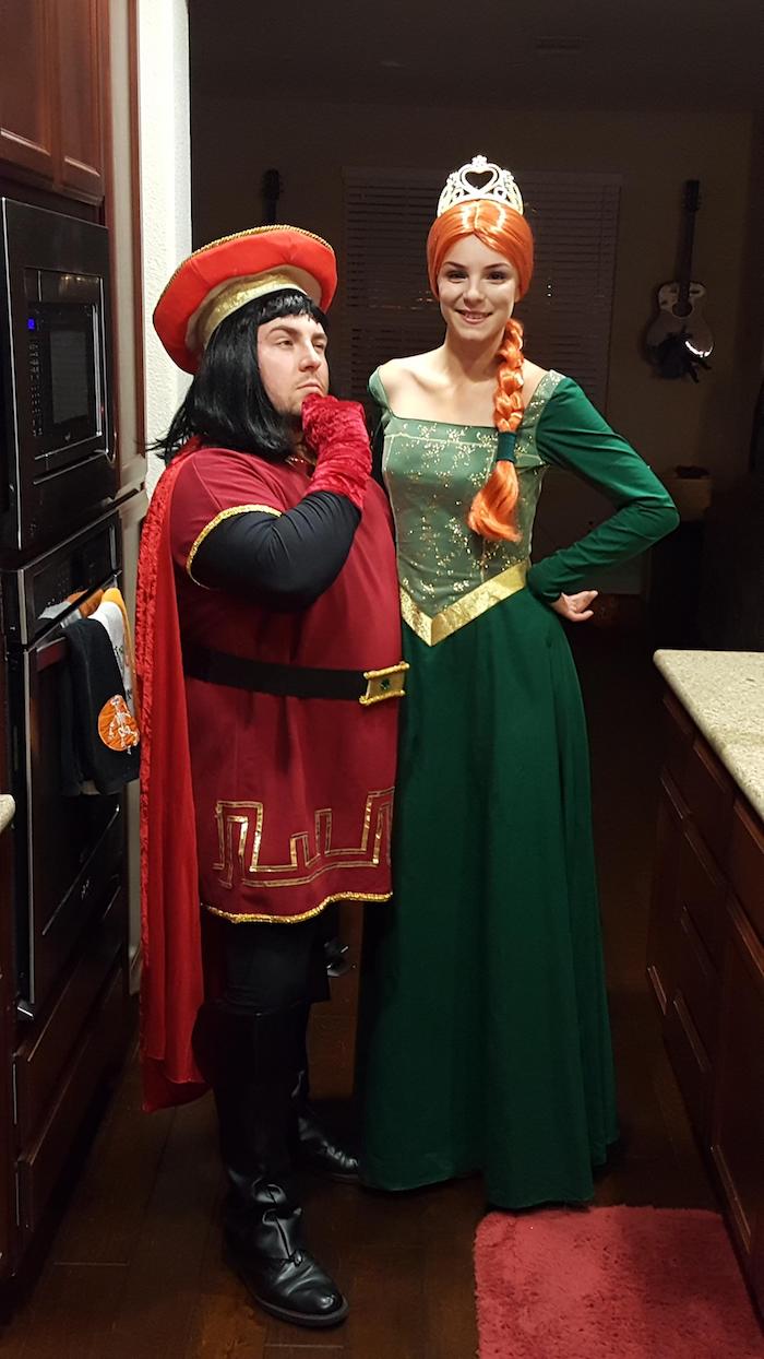 coole Halloween Kostüme - die Prinzessin Fiona von Schreck und der bösen Prinz
