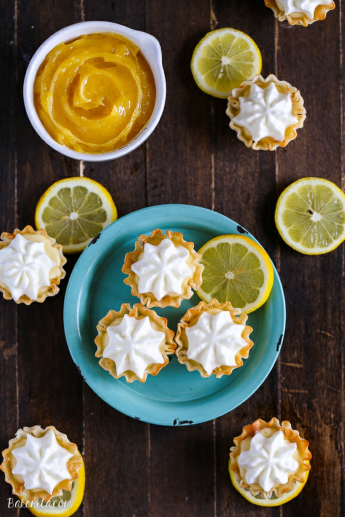 Schöne Mini-Kuchen mit Zitronencreme, Nachtisch- Rezepte für einzigartige Party