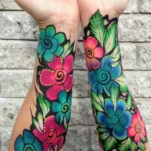 Über 90 verblüffende Blumen Tattoo Ideen