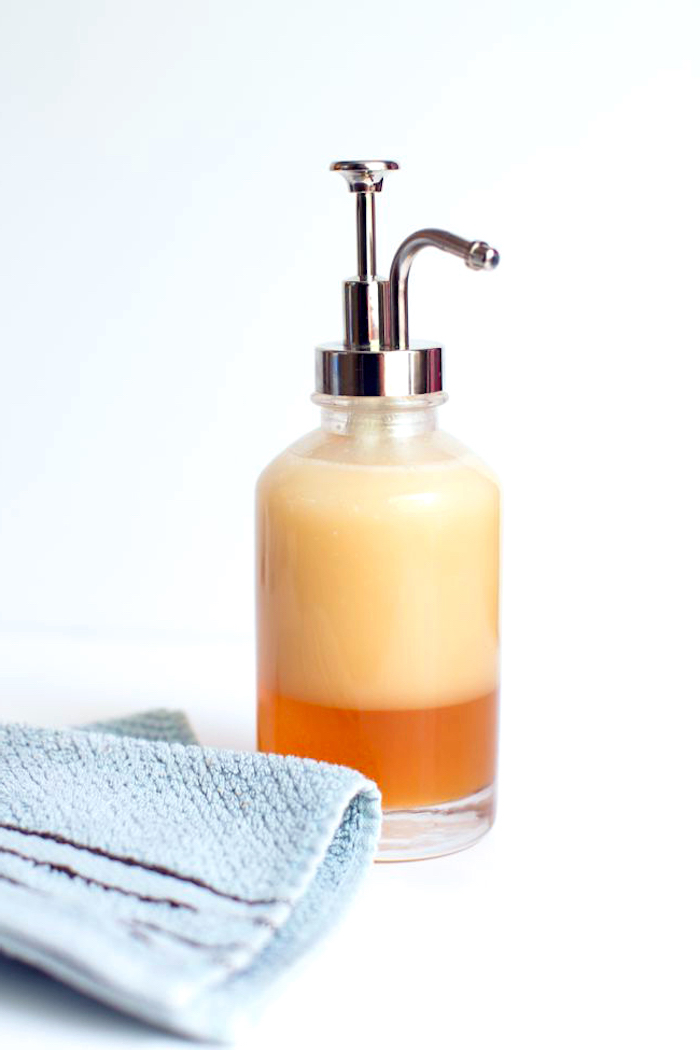 basische körperpflege, duschgel mit honig und kokosöl