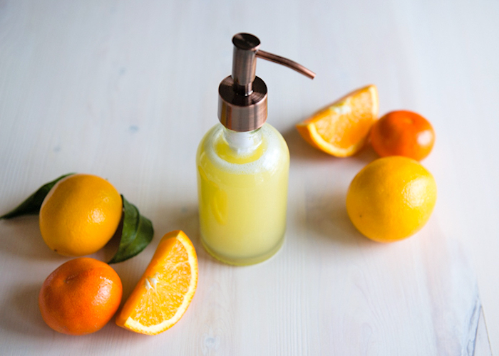 duschgel selber machen, dushgel mit orangen- zitronen- und grapefruitöl