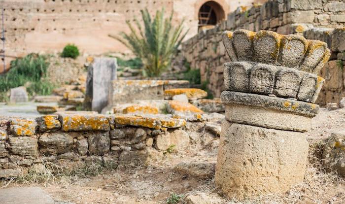 marokko interessante orte die nekropole von sala, nekropole von chellah ruinen alte antike architektur