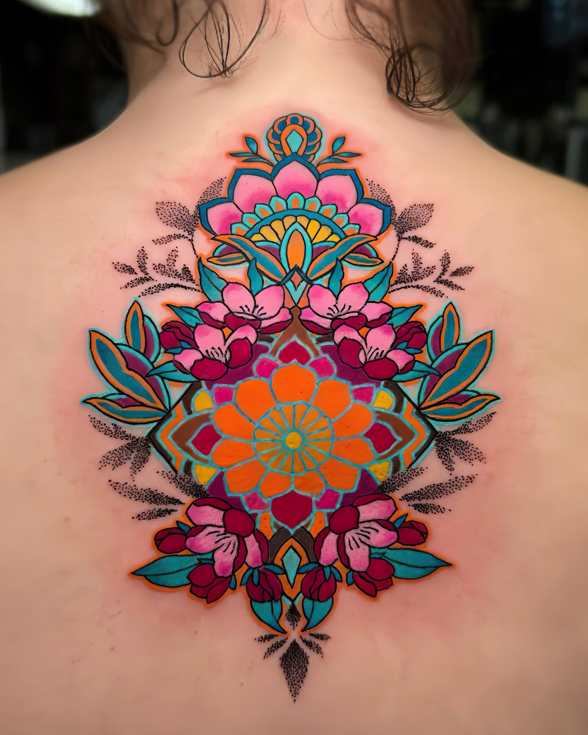 florale mandala tattoo geometrische tattoos themanyao