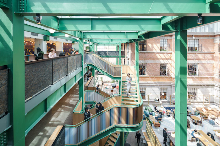 mintgrün farbe konstruktion architektur treppe leiter innendesign terrasse china japan architektekt