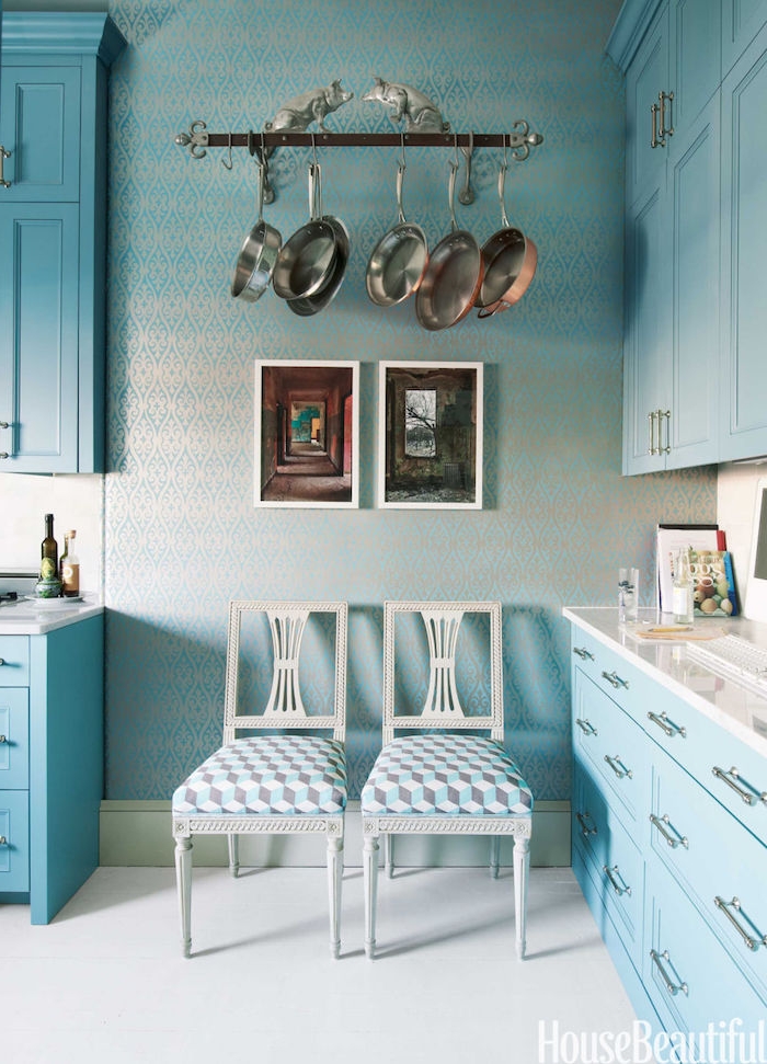 küchen ideen in blau die farbe der ruhe und harmonie schöne nuancen in der küche