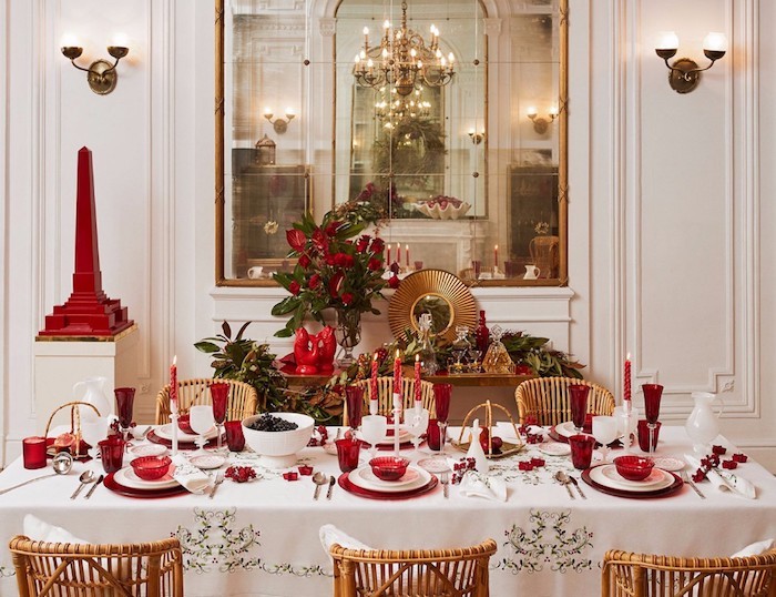 bilder weihnachten elegantes wohndesign einrichten und dekorieren zu weihnachten weiß golden und rot die festlichen farben