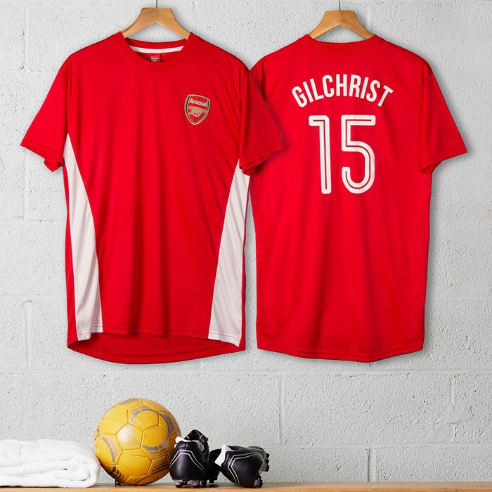 Weihnachtsgeschenk für Fußballfans, Arseln T-Shirt mit dem eigenen Namen, Geschenk für den Freund auswählen