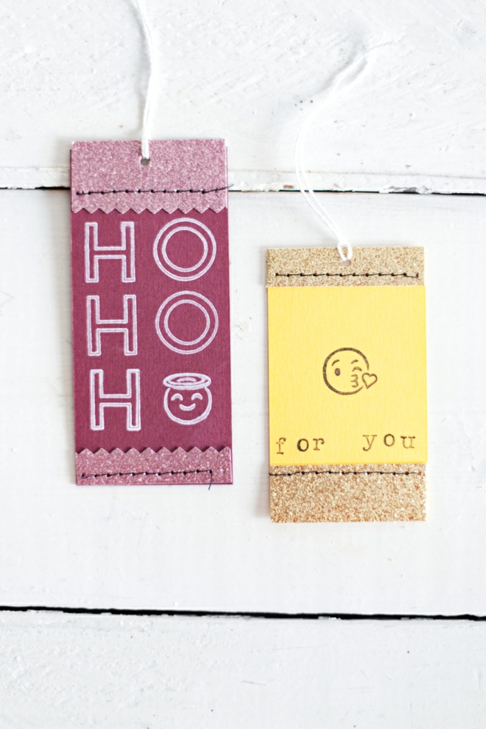 Romantische Weihnachtskarten leicht gemacht, Küsse für dich, DIY Idee zum Inspirieren und Nachmachen