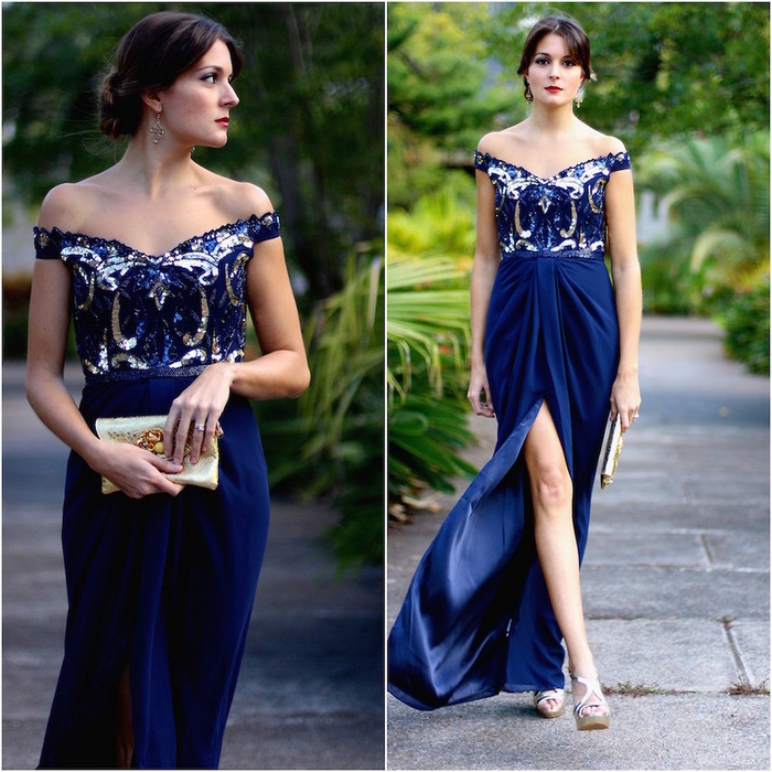 Kleid welche schuhe mit spitze dunkelblaues 17 Luxus