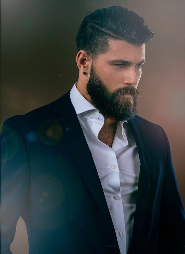 bart färben fotografer mann mit anzug elegant anzug und bart so anziehend mann mit stil männerstyle