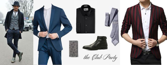 silvester outfit ideen für gentlemans mann mit stil blazer anzug hemd elegante schuhe krawatte 