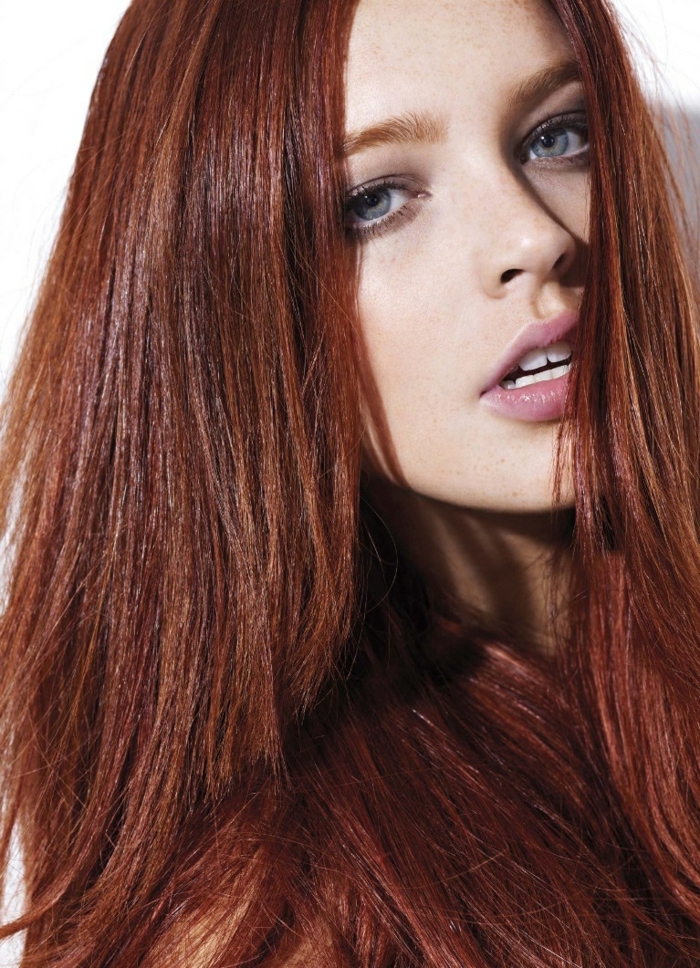 Färben blaue haare augen rote Rote Haare